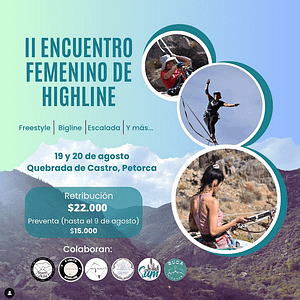 🇨🇱 II Encuentro Femenino de Highline @ Punta de Cortés | Región del Libertador General Bernardo O’Higgins | Chile