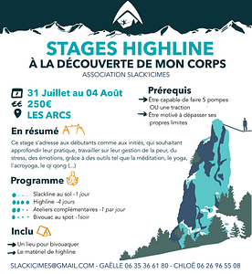 🚸 🇫🇷 Stage Highline - A la découverte de son corps - 🏫 highline workshop 🚸 @ Bourg-Saint-Maurice | Auvergne-Rhône-Alpes | Francja