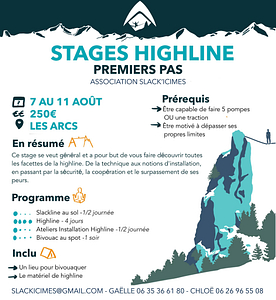 🚸 🇫🇷 Stage Highline - Premiers Pas - 🏫 highline workshop 🚸 @ Bourg-Saint-Maurice | Auvergne-Rhône-Alpes | Francja