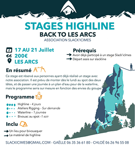 🚸 🇫🇷 Stage Highline - Back to Les Arcs - 🏫 highline workshop @ Bourg-Saint-Maurice | Auvergne-Rhône-Alpes | Francja