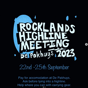 🇿🇦 Rocklands Highline Meeting De Pakhuys 2023